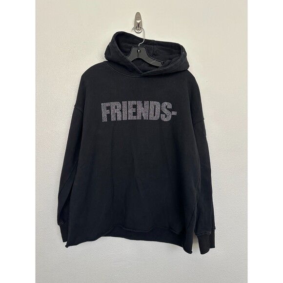 VLONE Friends Swarovski Hoodie Sweatshirt Boxy Streetwear USA